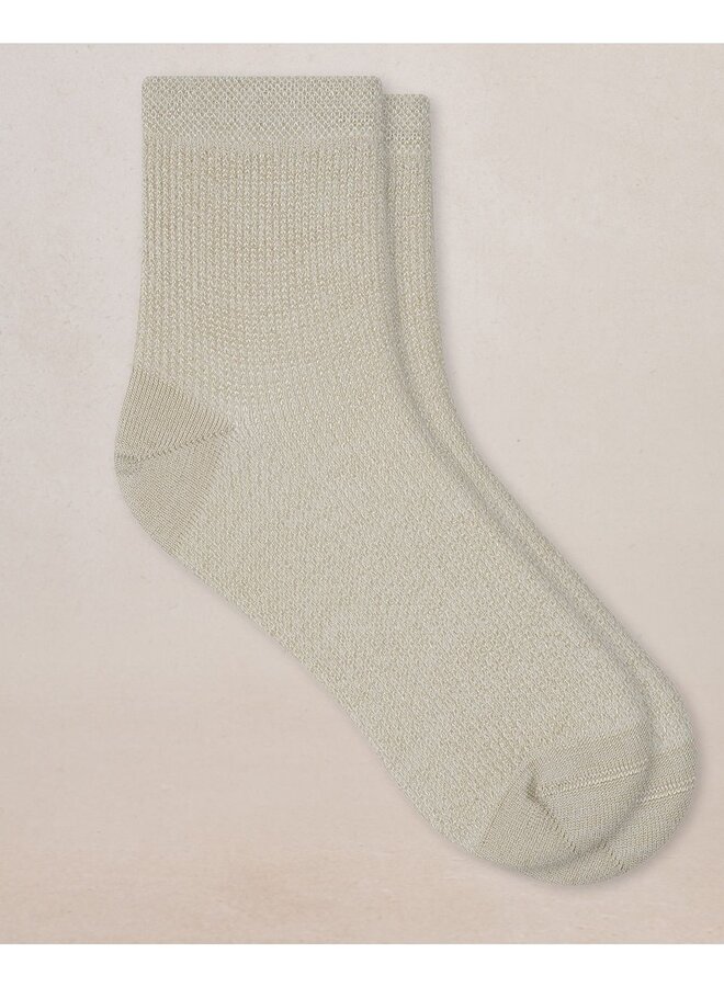 Chaussettes Courtes Satinées Doré