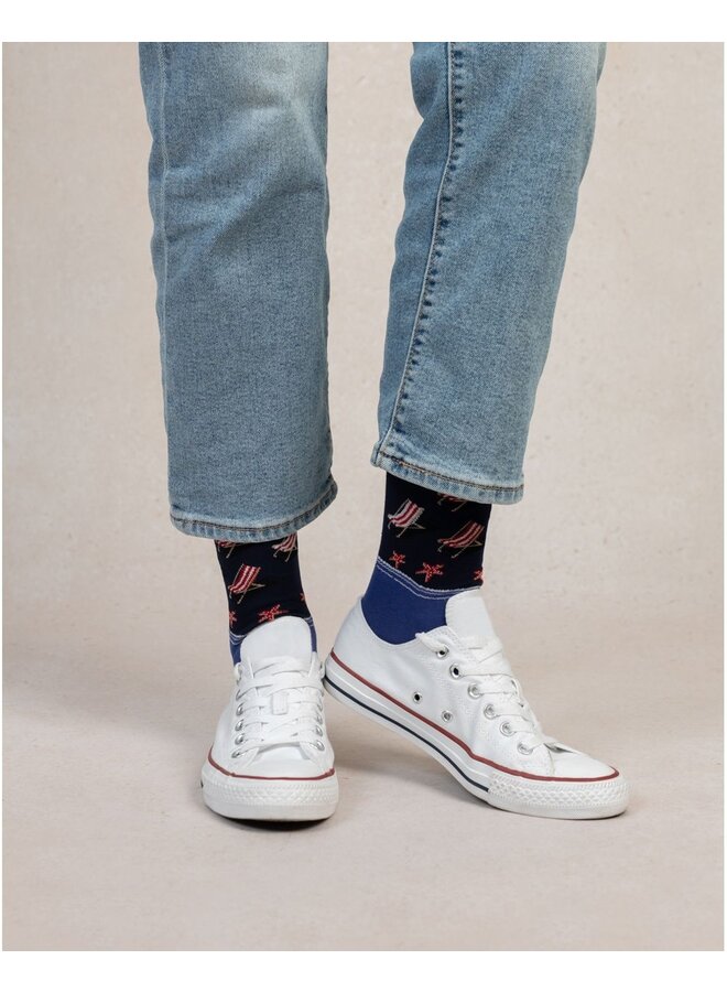 Chaussettes Coton Transats Marine