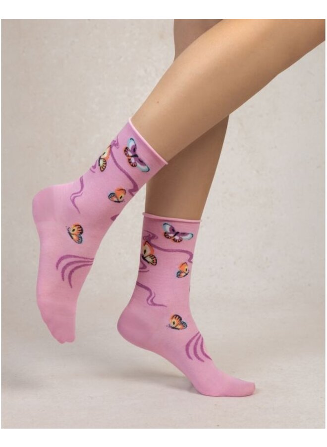 Chaussettes Veloutées Papillons Malabar
