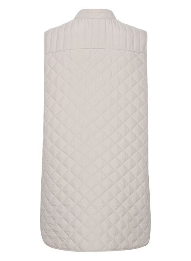 Veste matelassé sans manche - Art44 crème