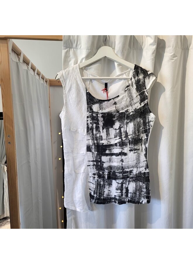 HAUT - noir/gris fantaisie