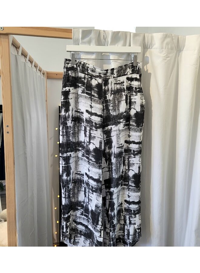 PANTALON - noir et gris