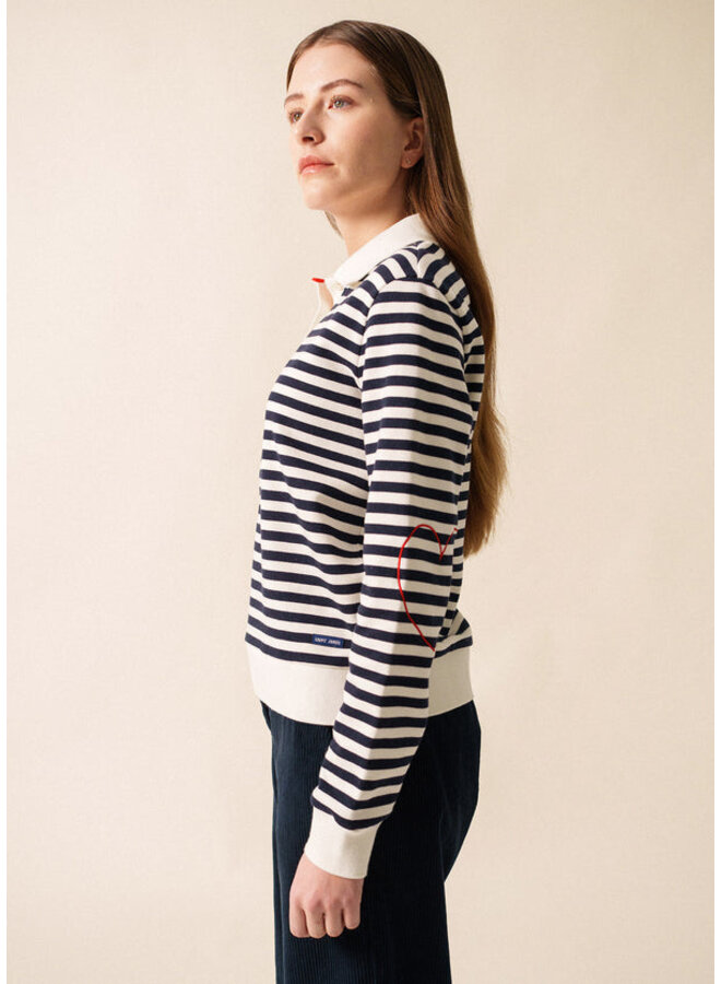 NINA - écru/marine/tulipe