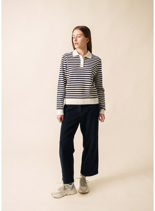 NINA - écru/marine/tulipe