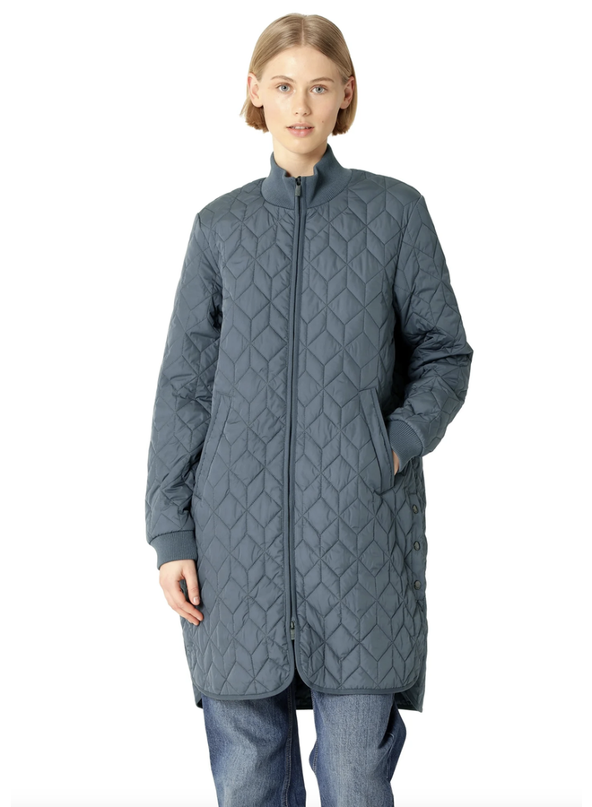 MANTEAU MATELASSÉ - ombre bleu