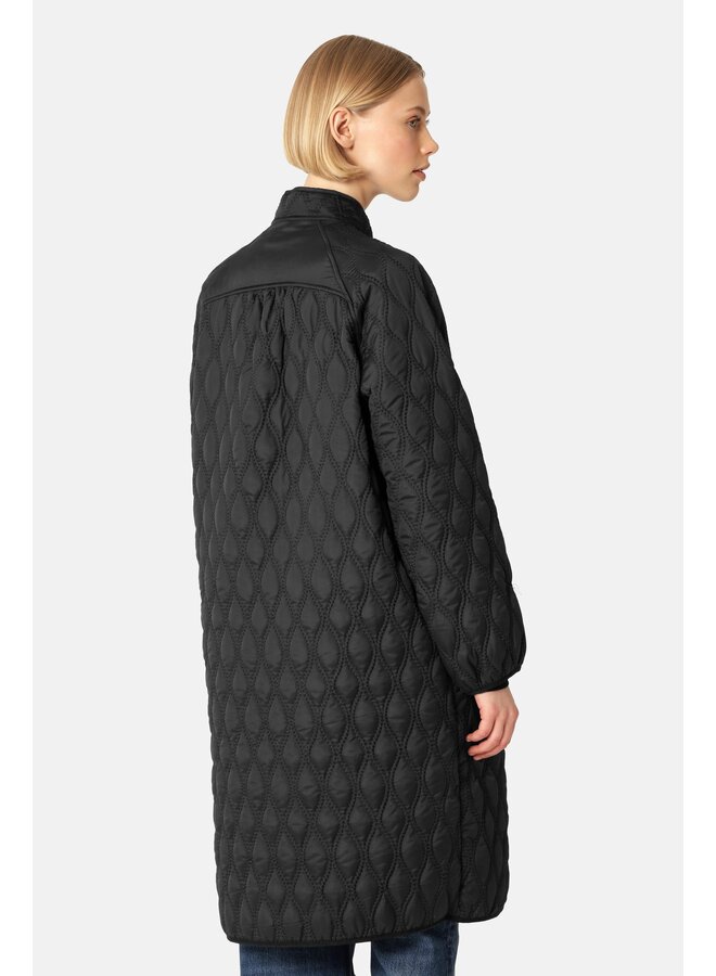 MANTEAU Long Quilt Jacket AROS05 - noir
