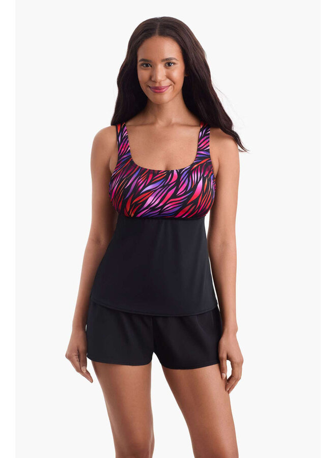 Tankini Dame Taille plus - rose