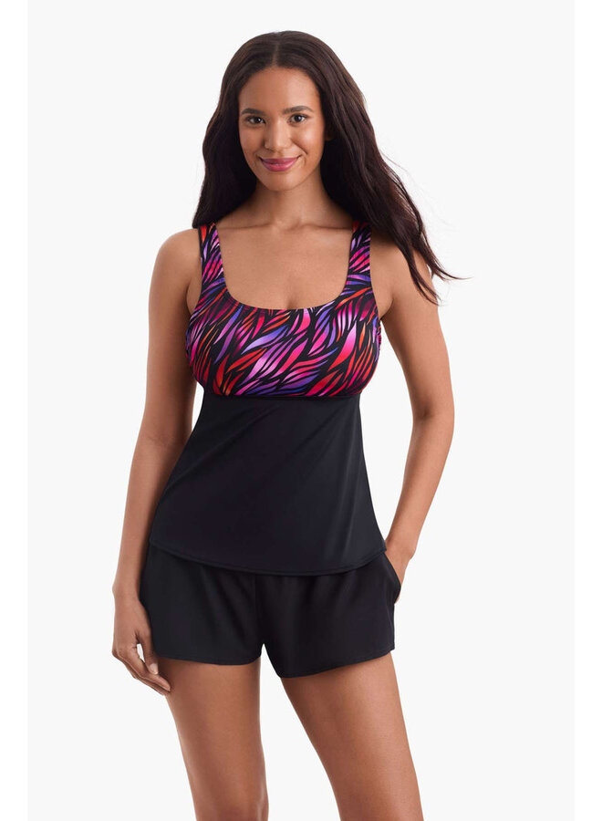 Tankini Dame Taille plus - rose