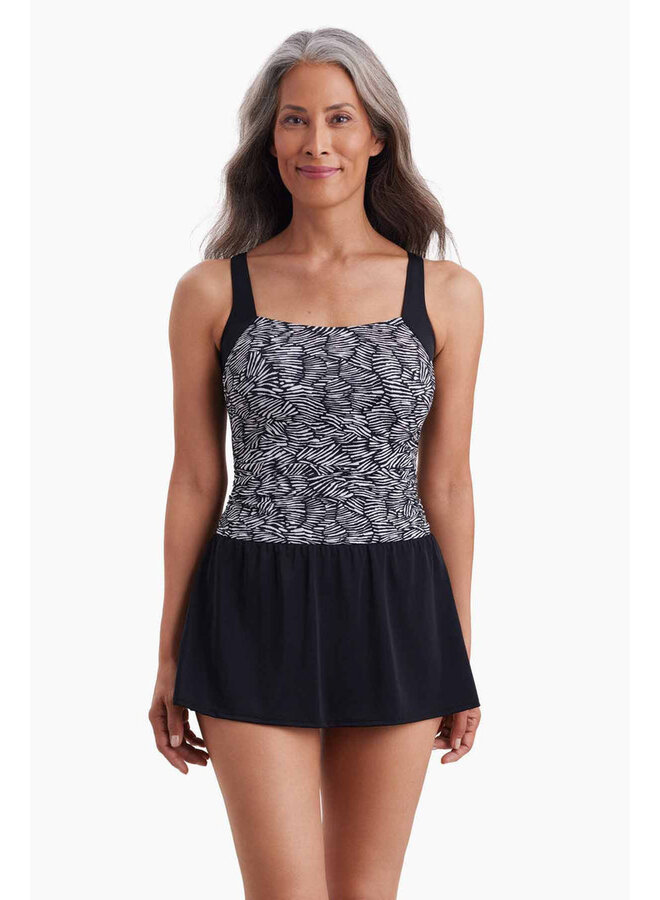 Maillot 1 pièce Dame Taille plus - noir