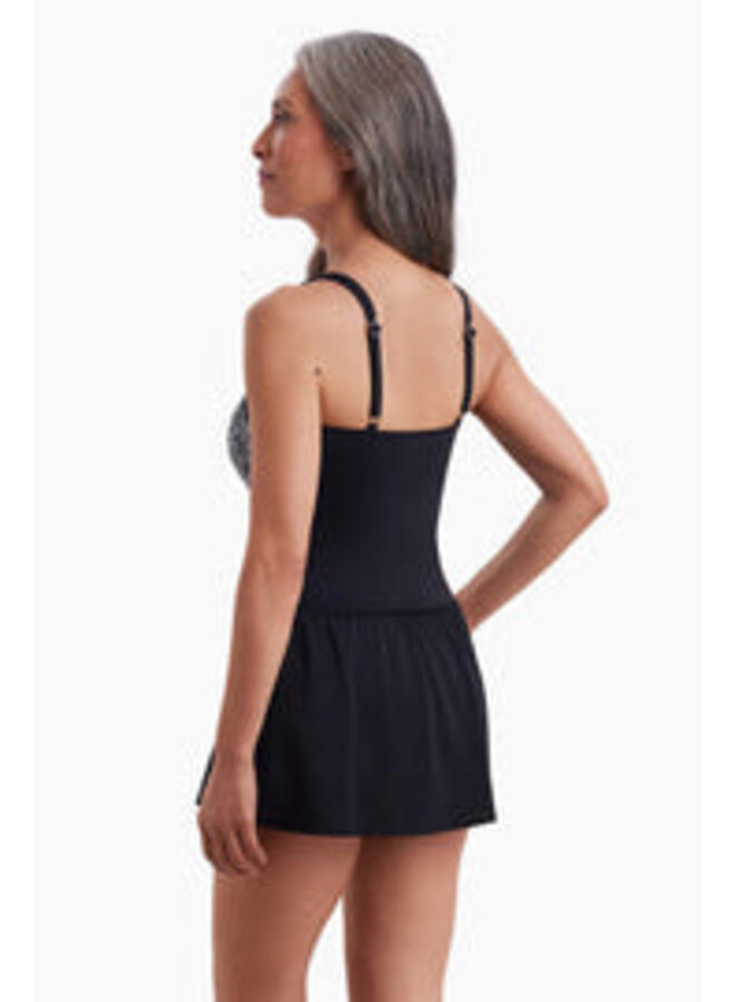 Maillot 1 pièce Dame Taille + - noir