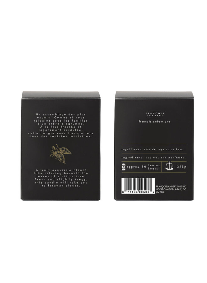 No.11 Cocktail d'agrumes - Bougie  de soya, Lime-Coriandre-Bergamote-Néroli  Mèche de coton