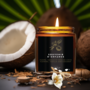 No.8 Souvenir d'enfance - Bougie de soya  aux fleurs, vanille et  noix de coco  Mèche de coto
