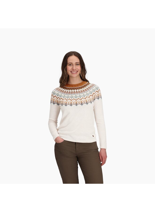 Westlands Fairisle Crew - chalk htr monarch