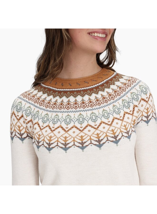 Westlands Fairisle Crew - chalk htr monarch