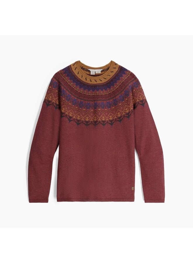 Westlands Fairisle Crew - Wild Rhubarb Htr Monarch