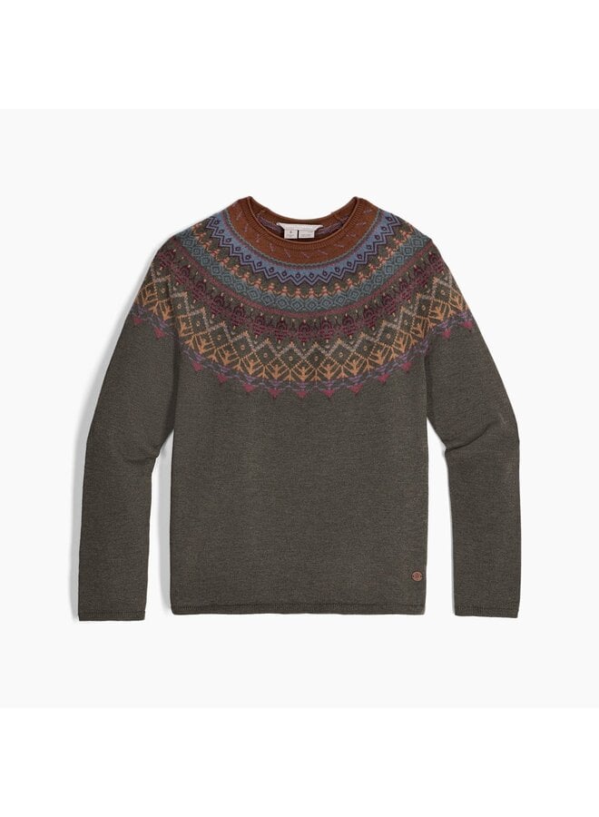 Westlands Fairisle Crew - everglade monarch