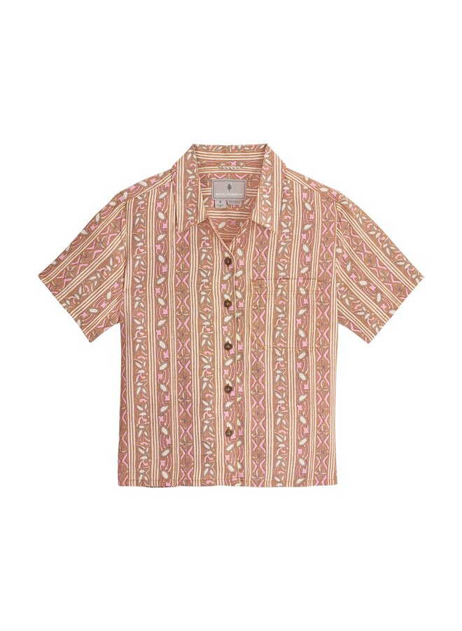 Chemisier camino Pucker - Topaz Botanist