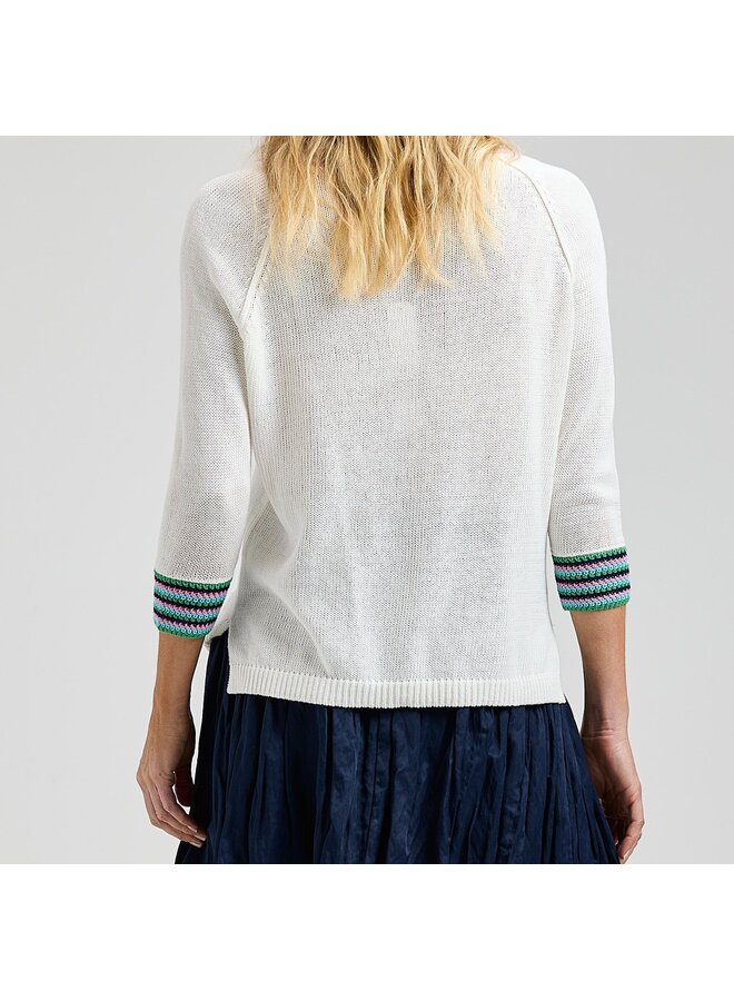 TRICOT CROCHET - white