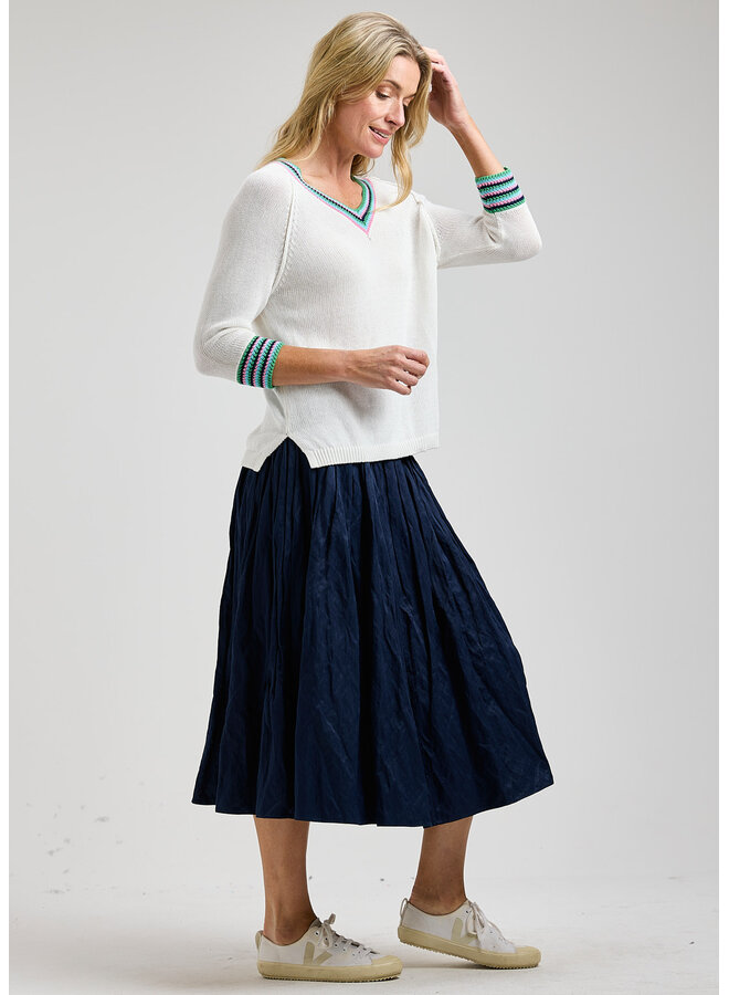 TRICOT CROCHET - white