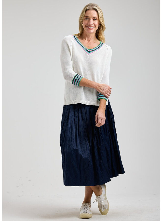 TRICOT CROCHET - white