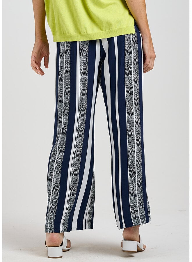 PANTALON léger - seaside stripe