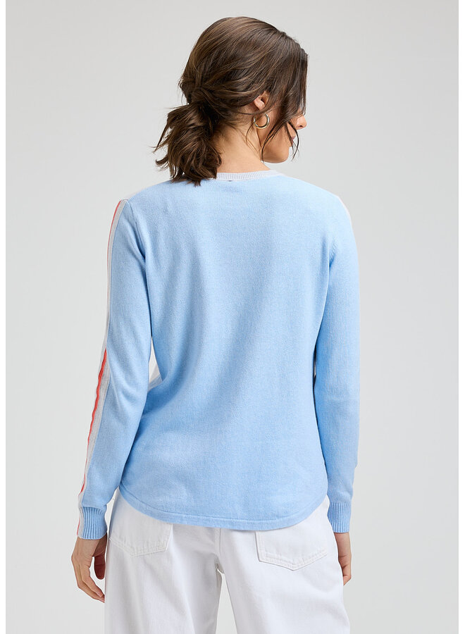 TRICOT COTON/CASHMERE - soft blue