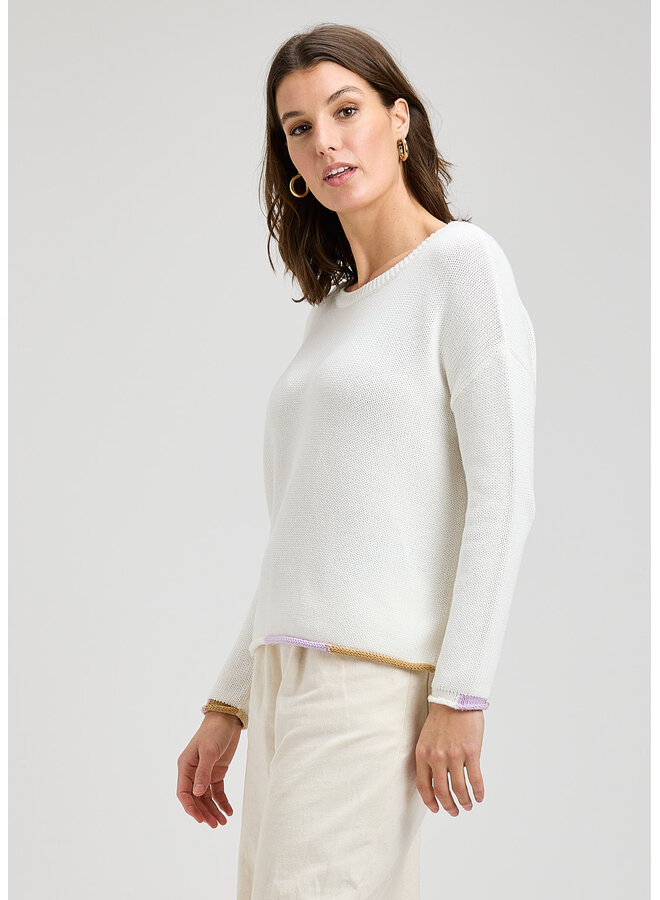 TRICOT DE COTON - white