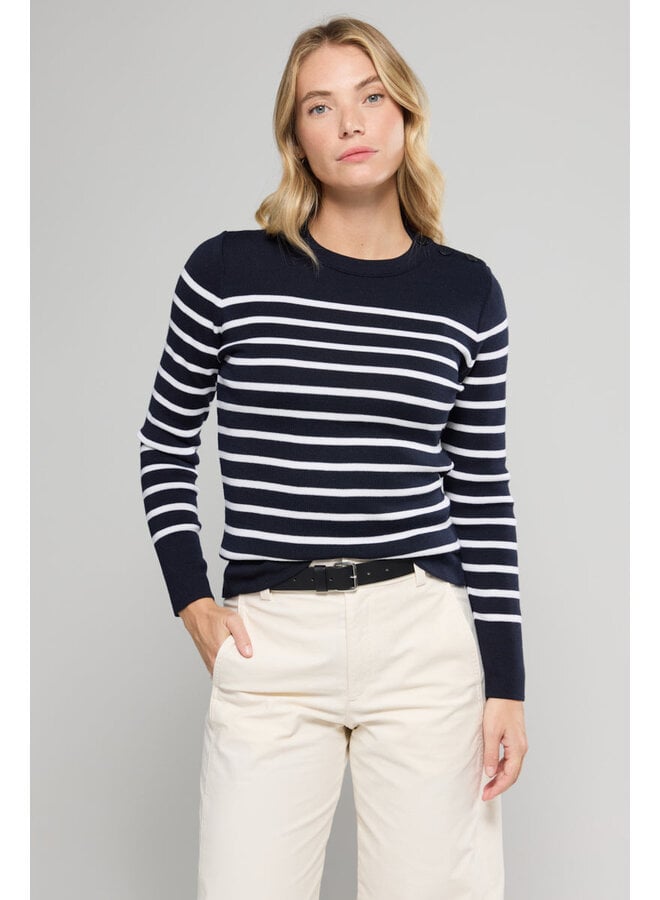 PULL BRIAC -  rich navy/nature