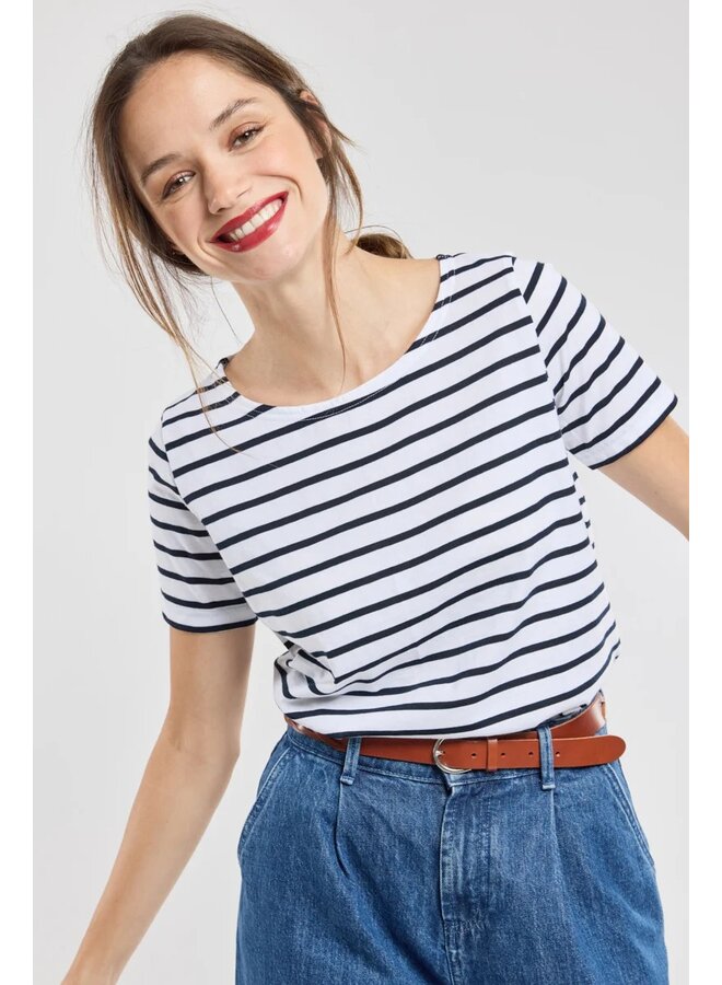 MARINIÈRE BRETONNE - white/rich navy