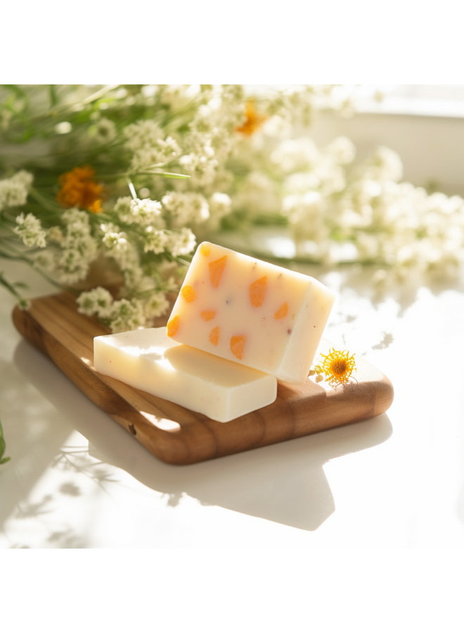 No.24 Savon au lait de brebis - Tangerine et camomille