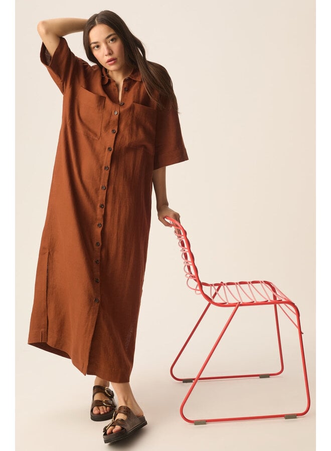 ROBE ESTAMPE - choco