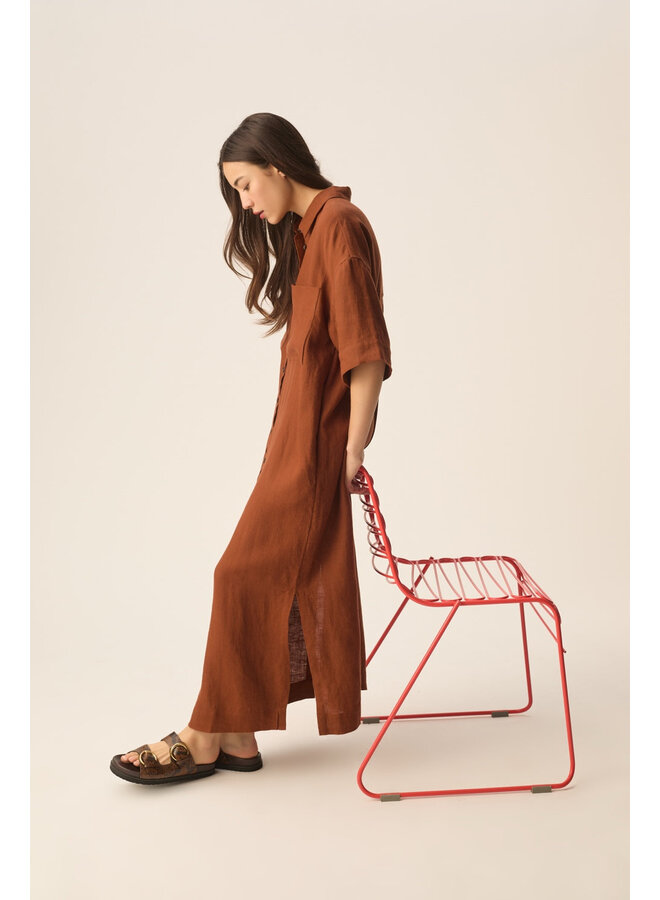 ROBE ESTAMPE - choco