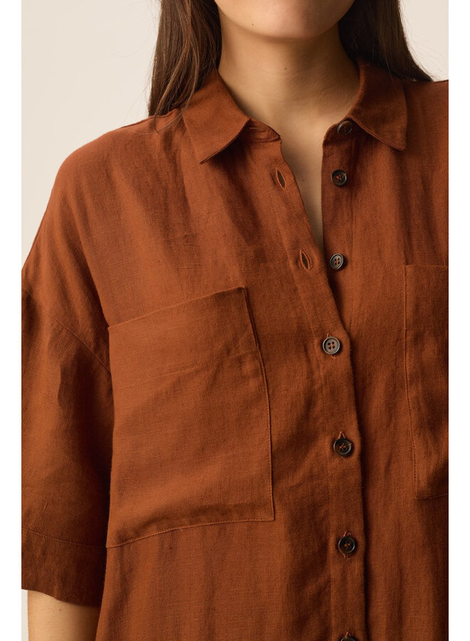 ROBE ESTAMPE - choco