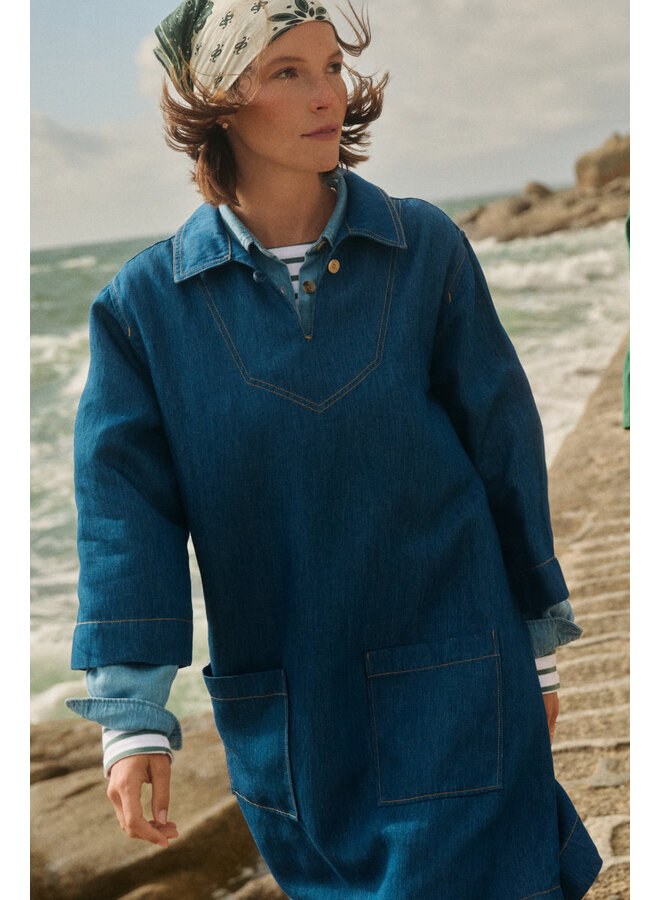 ROBE VAREUSE - denim