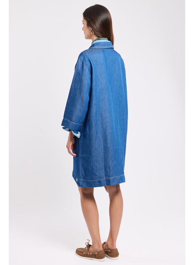 ROBE VAREUSE - denim