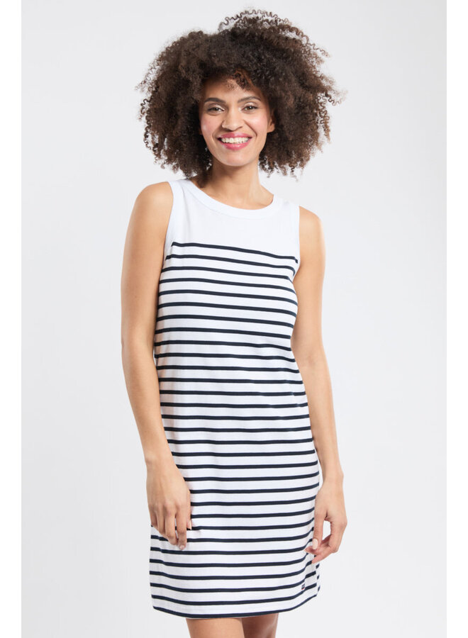 ROBE DÉBARDEUR  - white/rich navy