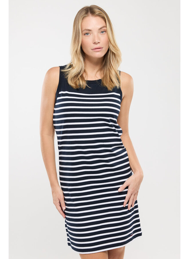 ROBE DÉBARDEUR - rich navy/white
