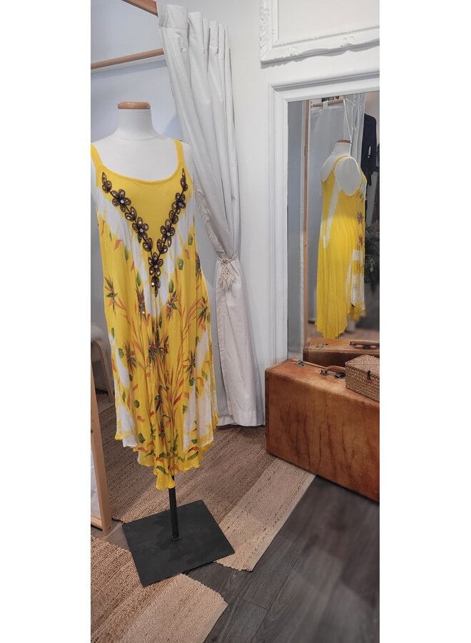 ROBE SOLEIL JAUNE - Nouvelle Vie - excellent état O/S