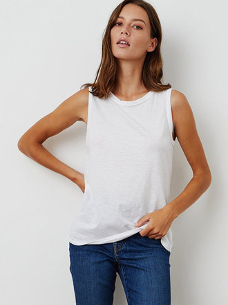VELVET Taurus tank blanc