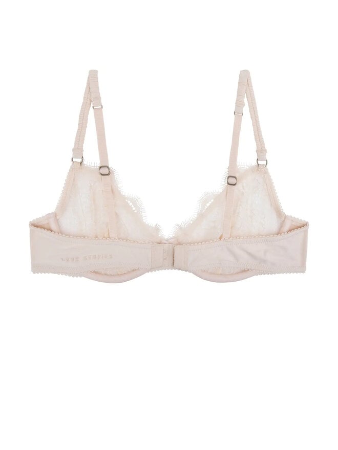 Love & Other Things longline bralette and thong set in white
