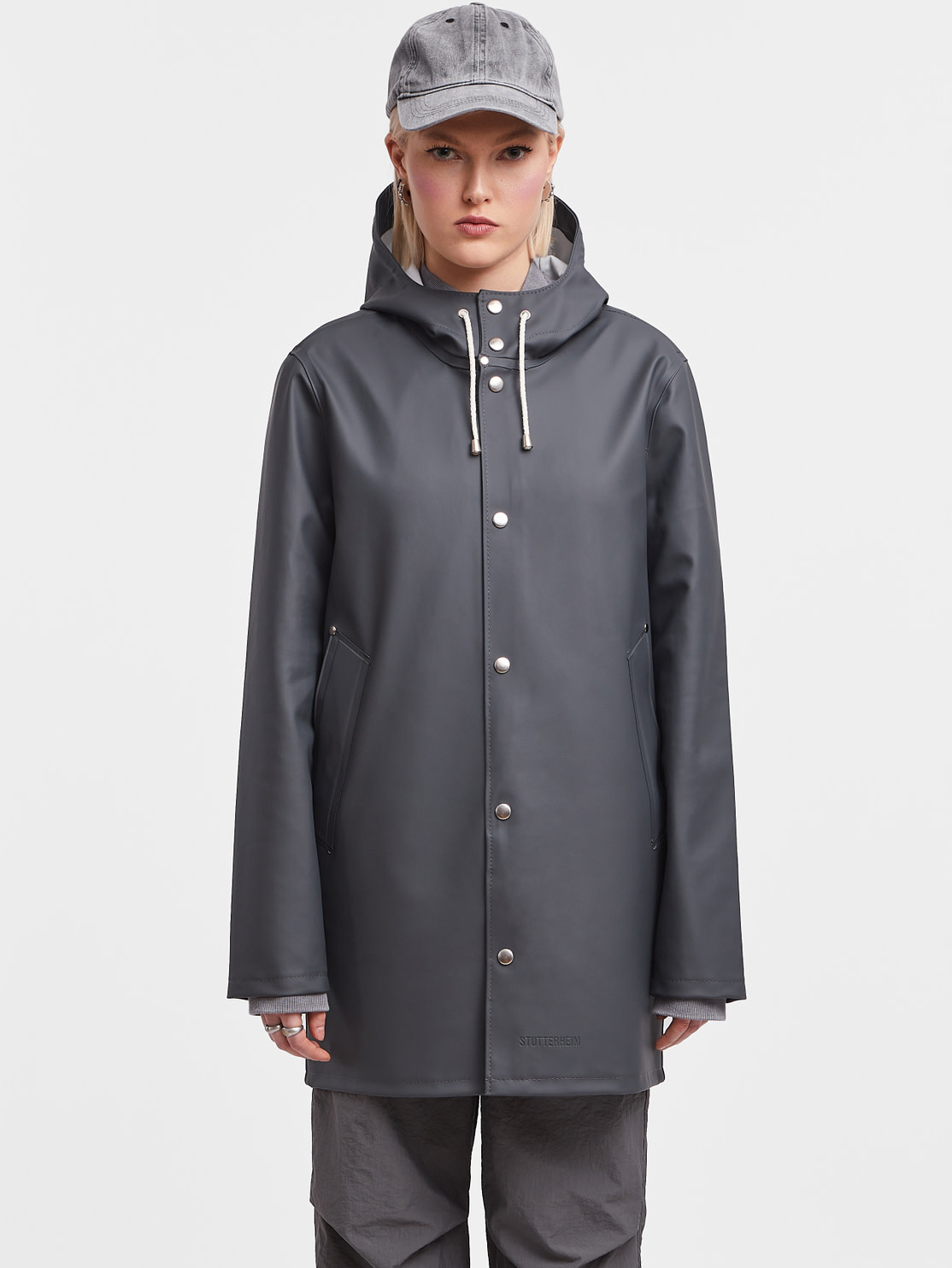 Stockholm charcoal raincoat - Swell & Ginger