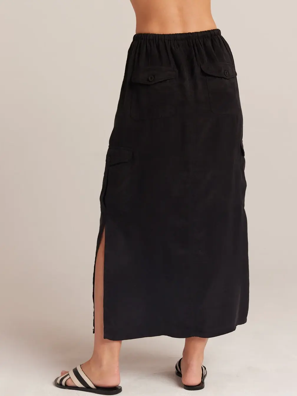 Maxi cargo skirt black - Swell & Ginger