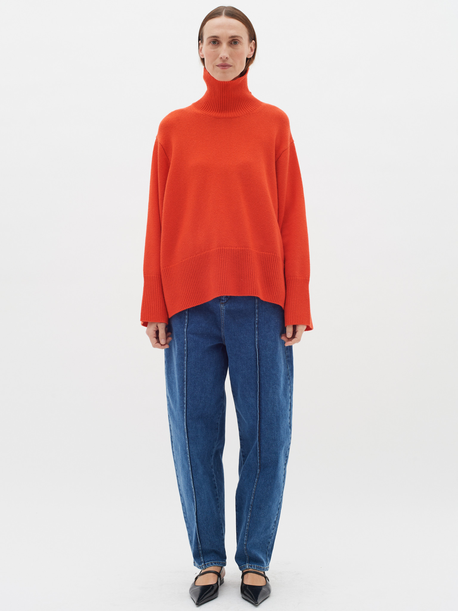 Kaxy turtleneck deep orange Swell Ginger