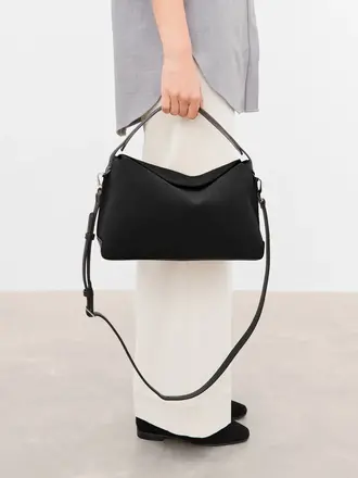 FLATTERED Helia sac à main suede noir