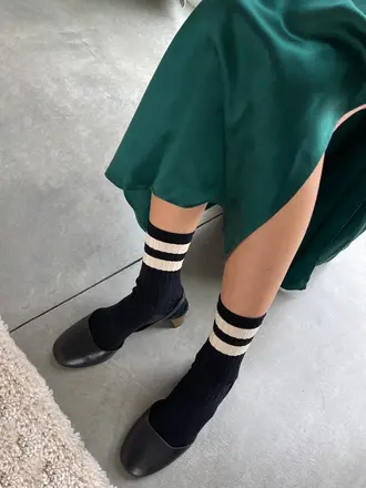 LE BON SHOPPE Chaussettes Her varsity noir