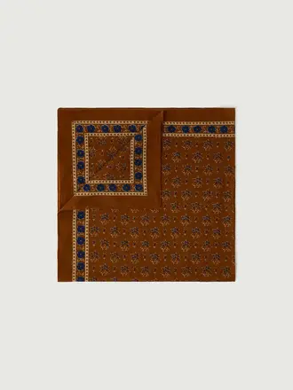 SOEUR Foulard classique terre et bleu