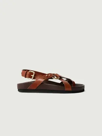 SOEUR Mexico sandal cognac