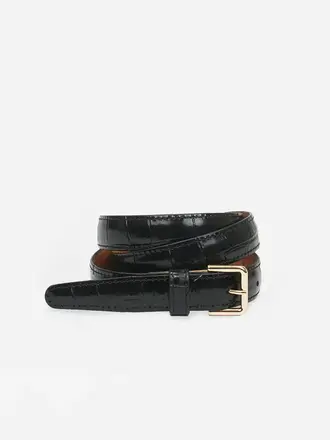 FLATTERED Barbara belt croco black