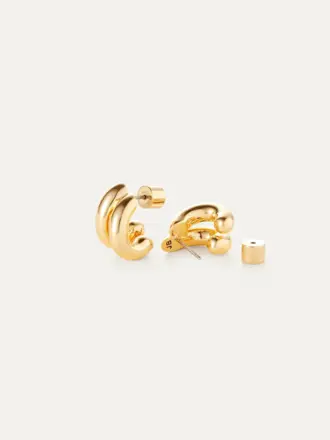 JENNYBIRD Mini florence earrings gold