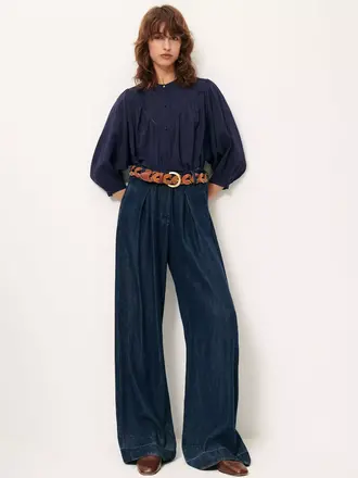 SESSÙN Savi blouse indigo